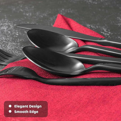 Alata Cube 45-Piece Forged Stainless Steel Flatware Set Cutlery Set - Image 7