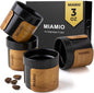 MIAMIO – Espresso Cups Set of 4 Japanese Tea Cups Ceramic/Handleless Mug by MIAMIO