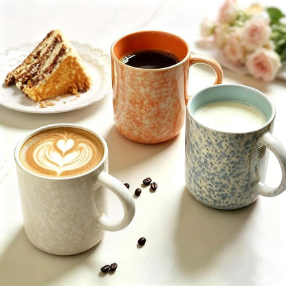 MONITO 17 OZ Coffee Mugs Set of 4, Ceramic Modern Coffee Mugs Set - Image 6