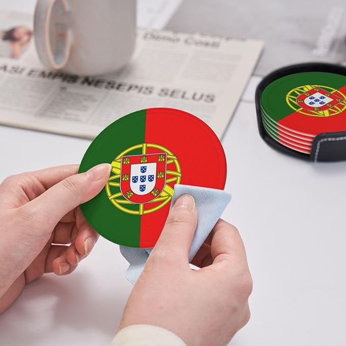Portugal Flag Coasters for Drinks - Image 5