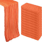 12 Pack Orange Cheesecloth Table Runner 10Ft Spring Gauze Cheese Cloth Table by Heneger