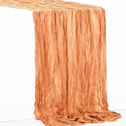 10 Pack Coral Cheesecloth Table Runner 35x120 Inch 10Ft Rustic Gauze Cheese - Image 7