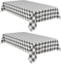 Buffalo Plaid Tablecloth, 2 Pack, 60 x 84 inch, Stain and Wrinkle Resistant by Hiasan