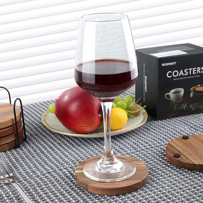 WLWNWFT Wood Coasters for Drinks Tabletop Protection - Image 5
