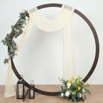 Efavormart 20ft Cream Gauze Cheesecloth Wedding Arch Drapery Fabric, Extra Long by efavormart