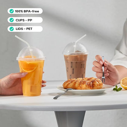 100 PACK 16 oz Clear Plastic Cups - Image 6