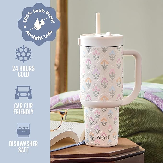 Ello Oasis 40oz Insulated Stainless Steel Tumbler - Image 5