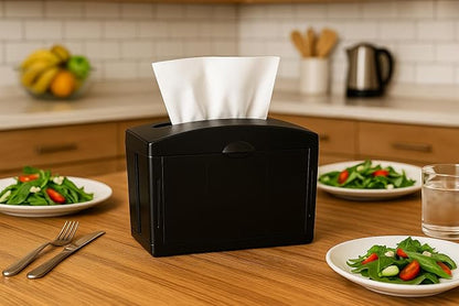Tabletop Comercial Napkin Dispenser (Servilleteros para Restaurantes) - Stainless Steel Comercial Holder for Interfold Napkins - Dual - Sided Acces