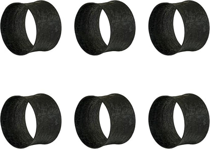 ITOS365 Black Napkin Rings Set of 12, Round Metal Napkin Ring Holder, Napkin - Image 3