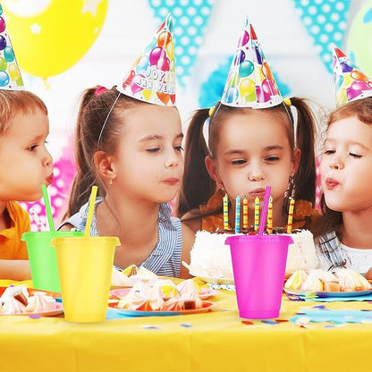 24 Pcs Plastic Tumblers with Lids and Straws, Reusable Cups with Lids Plastic - Image 6