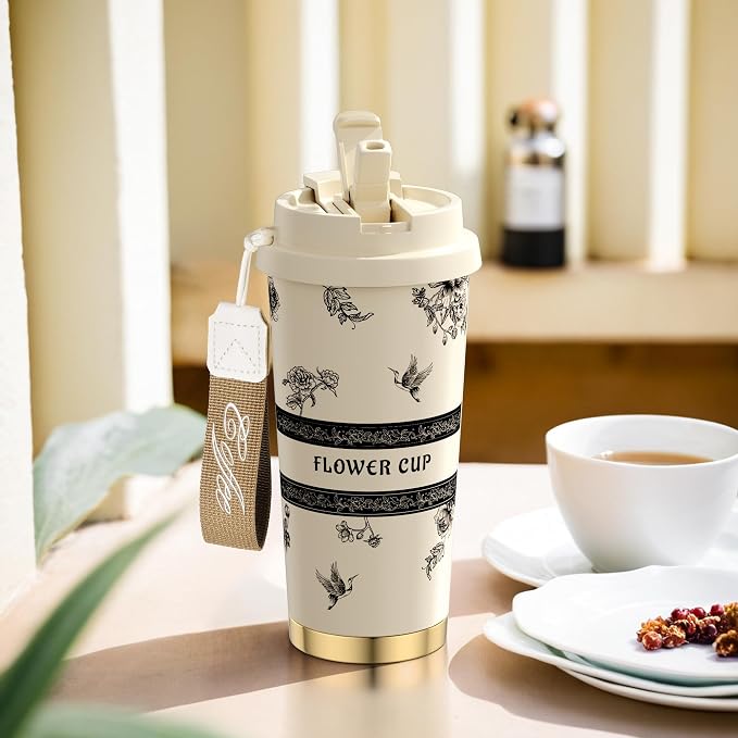 Travel Mug, Coffe mug, Coffe cup, Ceramic coating Lined, 316 Stainless Steel - Image 5