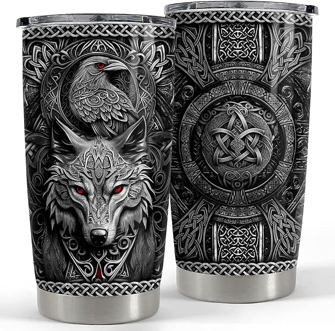 Viking Cup Tumbler 20oz Viking Gifts by SANDJEST