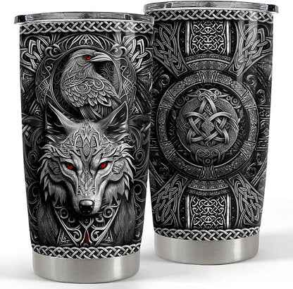 Viking Cup Tumbler 20oz Viking Gifts by SANDJEST