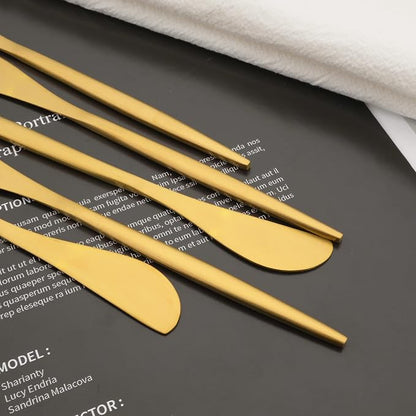 10 Pack Gold Cheese Spreader Knife, Uniturcky Stainless Steel Butter Spreader - Image 3