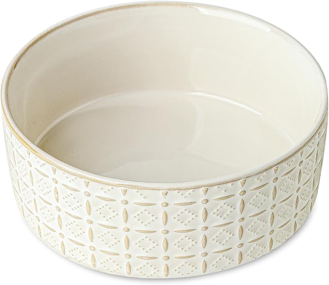 Ceramic Dog Bowls, Dog Food Bowls Water Bowl, 6.5inch Dogs Dishes by Seyatoo