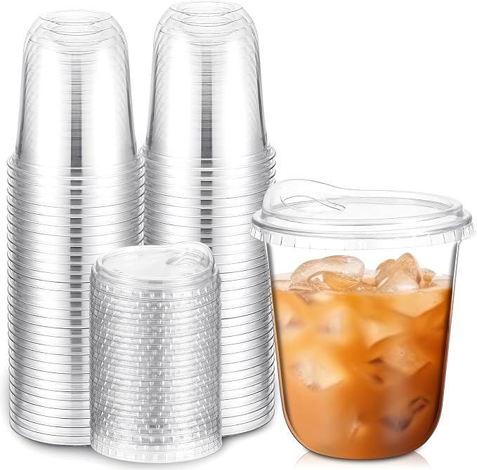 Baderke 25 Pcs Clear Plastic Cups by Baderke