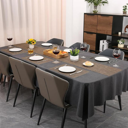 Table Runners 72 Inch Long, Dual-Sided Faux Leather Table Runner | Waterproof - Image 6