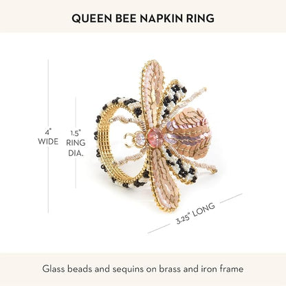 MACKENZIE-CHILDS Napkin Ring, Queen Bee | Handcrafted design, made from brass - Image 4