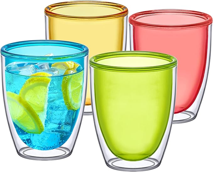 Amazing Abby - Andes - 14-Ounce Insulated Plastic Tumblers, Double-Wall Plastic by AmazingAbby
