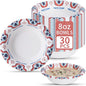 30 Count 8oz Paper Bowls, Small Paper Bowls, Microwaveable and Soak Proof | by Unknown