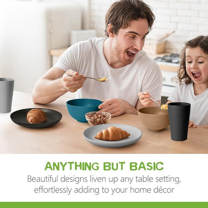Teivio 32-Piece Plates and Bowls Sets - Image 7