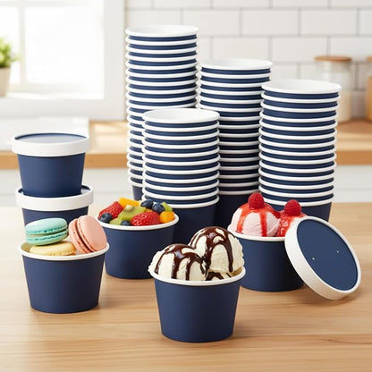Fulmoon 100 Pack Paper Soup Containers - Image 4