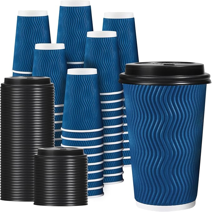 Lamosi 100 Pack Coffee Cups by BuyNow