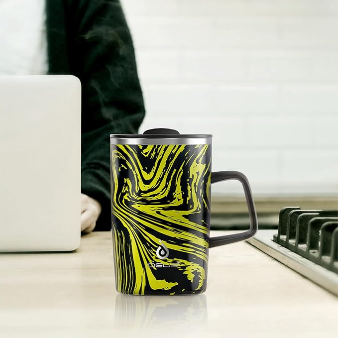 Ideus 16 oz Insulated Stainless Steel Coffee Mug - Image 7