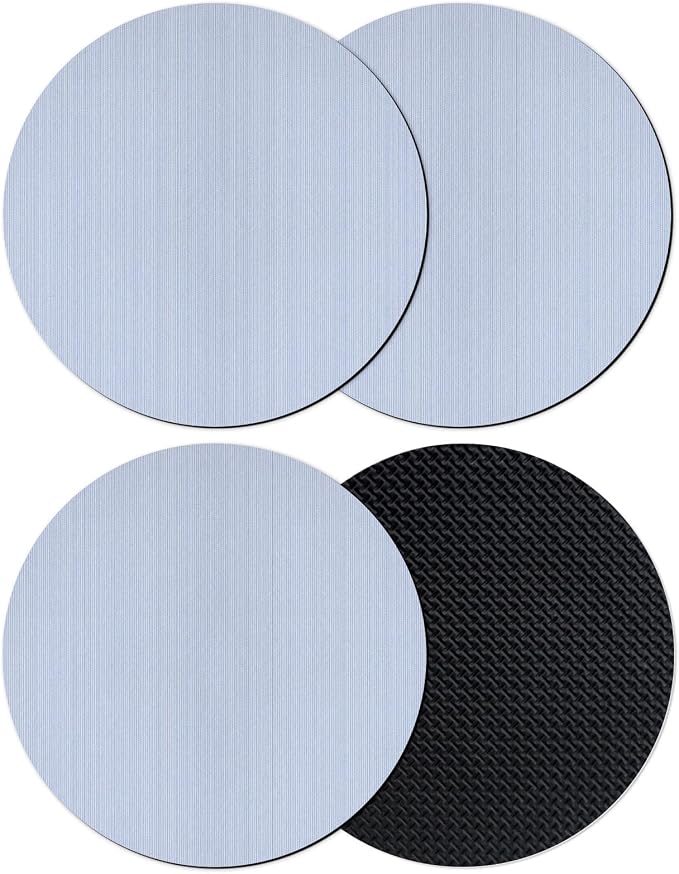Farmhouse Blue Thin Lines Coasters Set of 4, Absorbent Coasters by Unknown