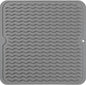 Silicone Dish Drying Mat for Multiple Usage,Easy clean,Eco-friendly,Heat-resistant Silicone Mat for Kitchen Counter or Sink,Refrigerator or Drawer liner Grey M 12 inches x 12 inches