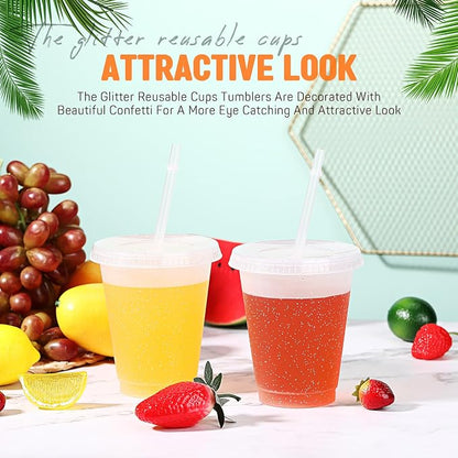 Roshtia 24 Pack Plastic Tumblers - Image 6