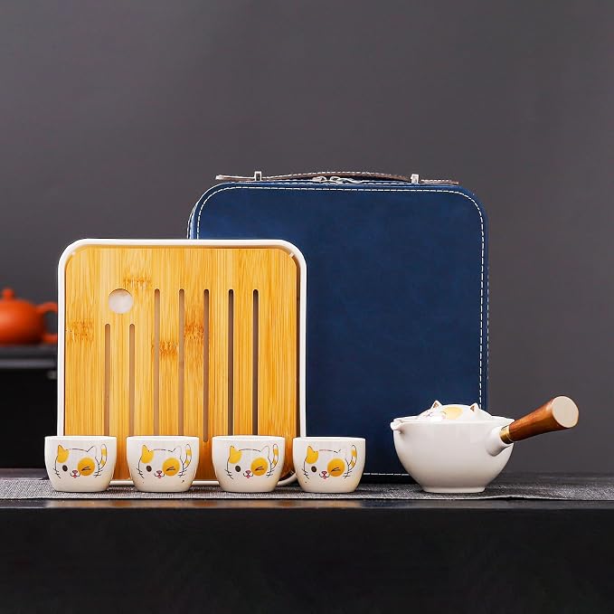 Chinese Tea Set Gongfu Tea set, Portable Teapot Set - Image 7