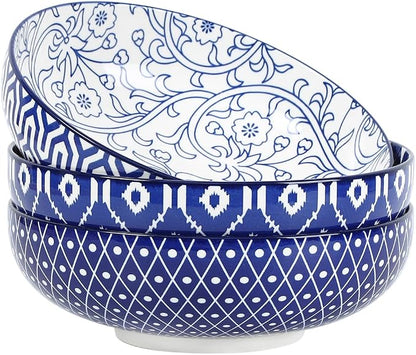 Selamica 9.5" Serving Bowls, 60 OZ Large Salad Bowls Set of 3 by Selamica