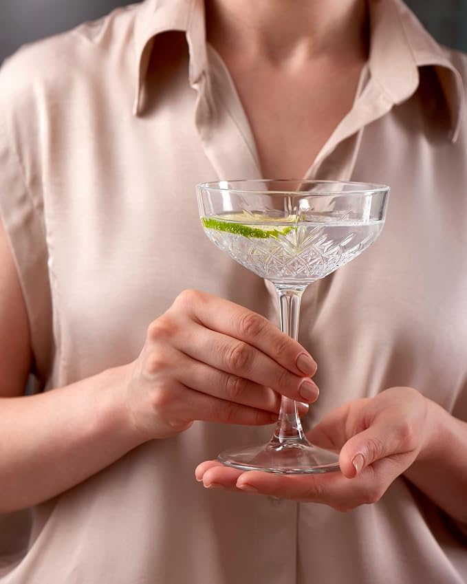 Pasabahce Coupe Cocktail Glasses Set Of 4 - Image 4