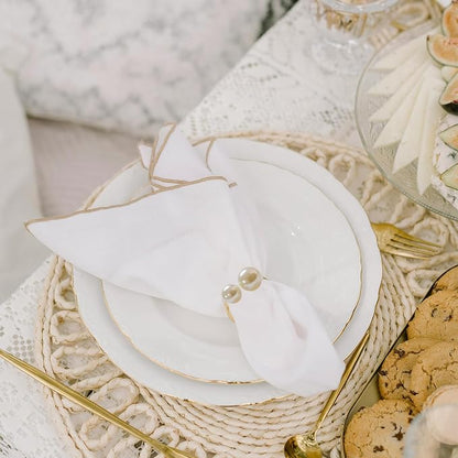 6 Pcs Black Napkin Rings - Image 6