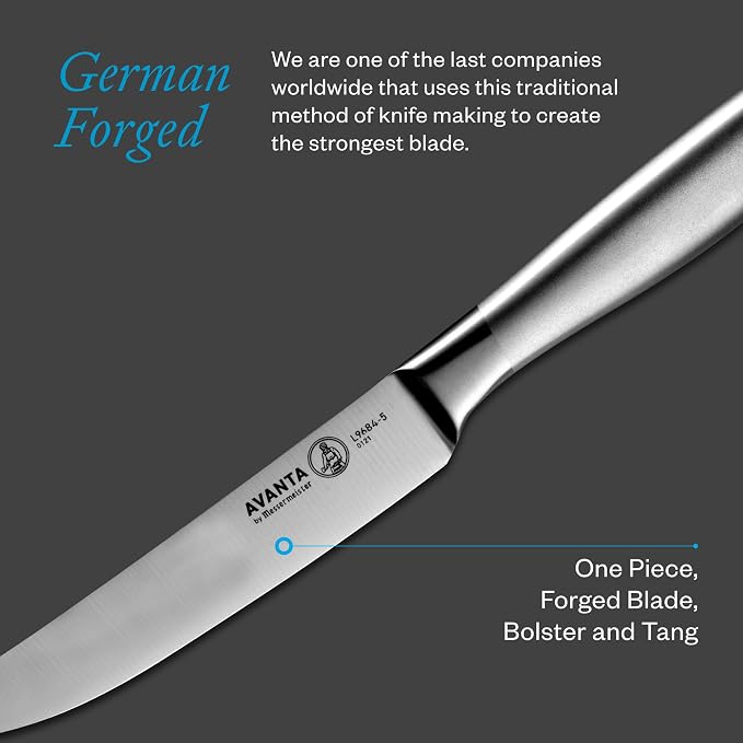 Messermeister Avanta 5” Fine Edge Steak Knife Set - Image 6