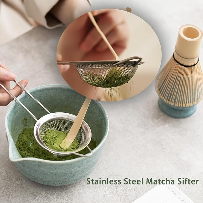 Ochcahser Matcha Set, Matcha Whisk Set Includes 17 oz Matcha Bowl | Matcha - Image 5