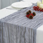 8 Pack Grey Cheesecloth Table Runner 120 Inch Boho Wedding Decor | Cheesecloth by Fixwal