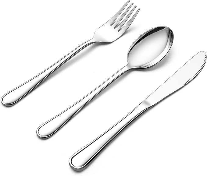 LIANYU 12-Piece Kids Silverware Set, Stainless Steel Toddler Utensils Set | by LIANYU