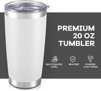 20 oz Tumbler with Lid Stainless Steel Insulated Tumblers Bulk Cups Mug | - Image 2