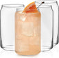 Libbey Classic Can Shaped Drinking Glasses Set of 4, 16 Oz, Dishwasher Safe by Libbey