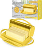 Flip Top Butter Dish with Attached Lid & Matching Knife by Butterie