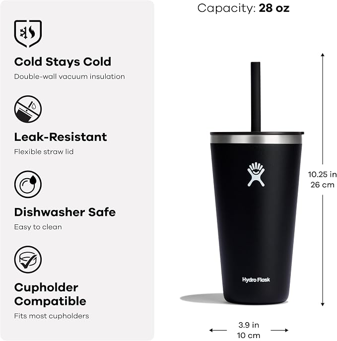 Hydro Flask 28 Oz All Around Tumbler Straw Lid Trillium - Image 3