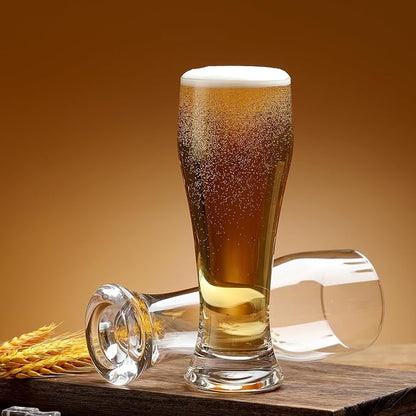 Wlasss Beer Glasses Set of 6, 15 oz Glasses Drinking Set, Craft Pint Glasses - Image 7