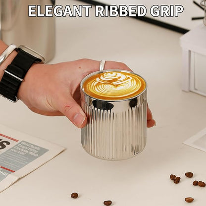 AOKZOE Vintage Coffee Cup, 304 Stainless Steel Double-Wall Insulated Tumbler - Image 6