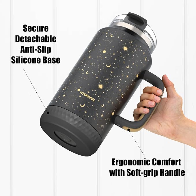 Hydraful 64 oz Tumbler with Handle and Straw - Image 6