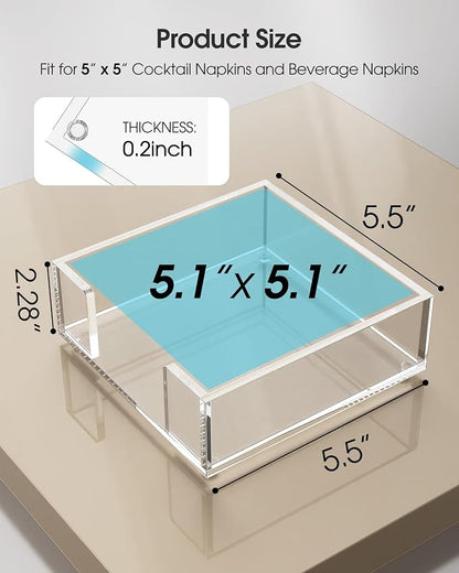 MaxGear Acrylic Cocktail Napkin Holder - Image 4