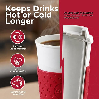 Copco Acadia Travel Mug, Cherry Red - Image 3