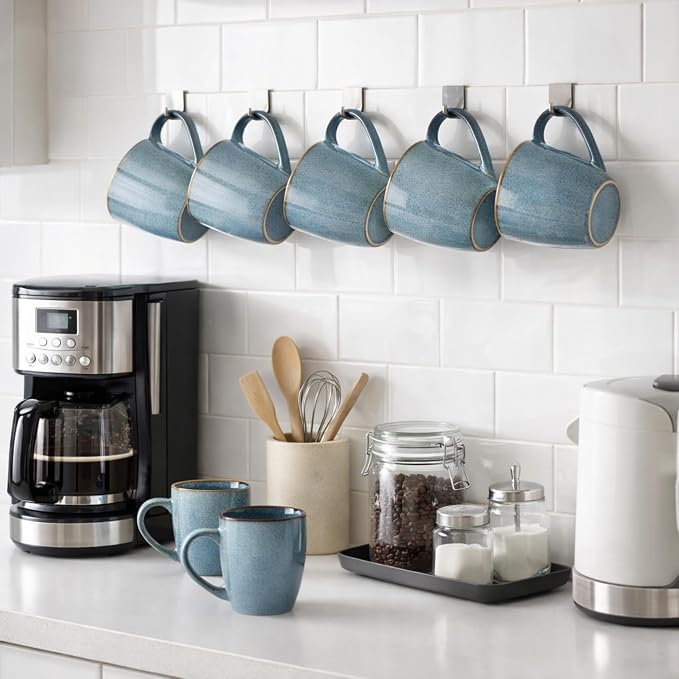 GBhome Ceramic Coffee Mugs Set of 6, 12oz Stoneware Coffee Mugs Set - Image 7
