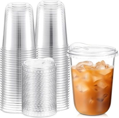 Baderke 50 Pcs Round Bottom Plastic Cups by Baderke